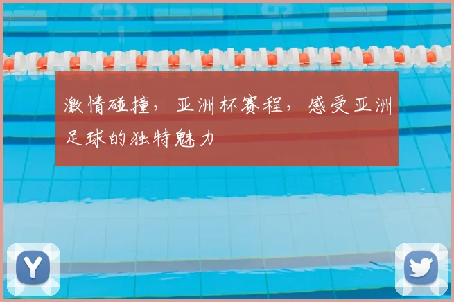 激情碰撞，亚洲杯赛程，感受亚洲足球的独特魅力